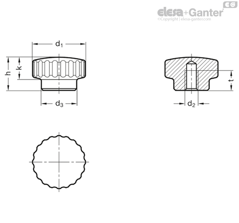 GN 536 Knurled Nuts